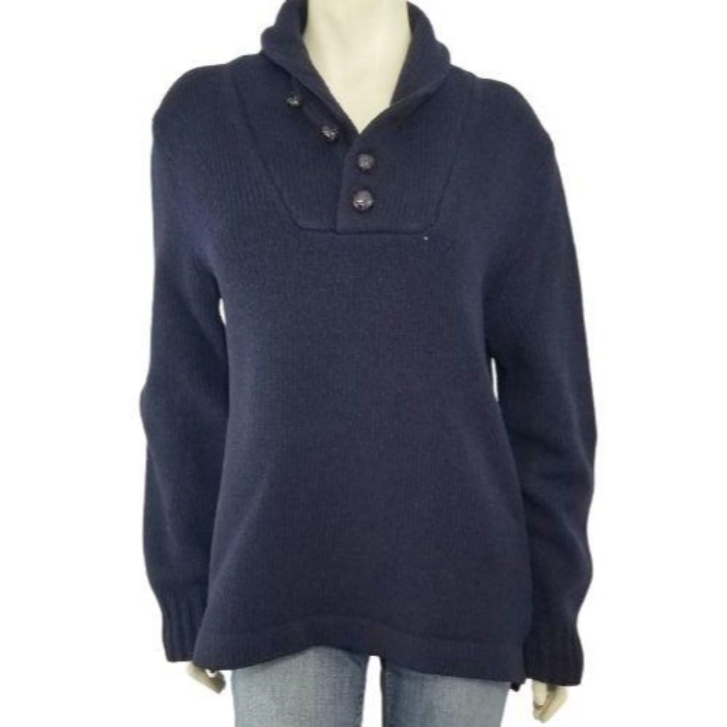 Acne Studios Normandie Wool Sweater Button Neck M